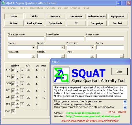 SQuAT Screen Shot